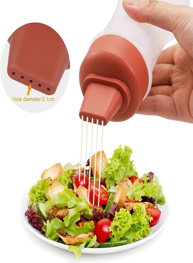 Baskety Refillable Condiment Container with 5 Hole Lid Multipurpose Seasoning Bottle for Ketchup, Mayonnaise, Mustard, Hot Sauce, Oil (Multicolor) - Image 3